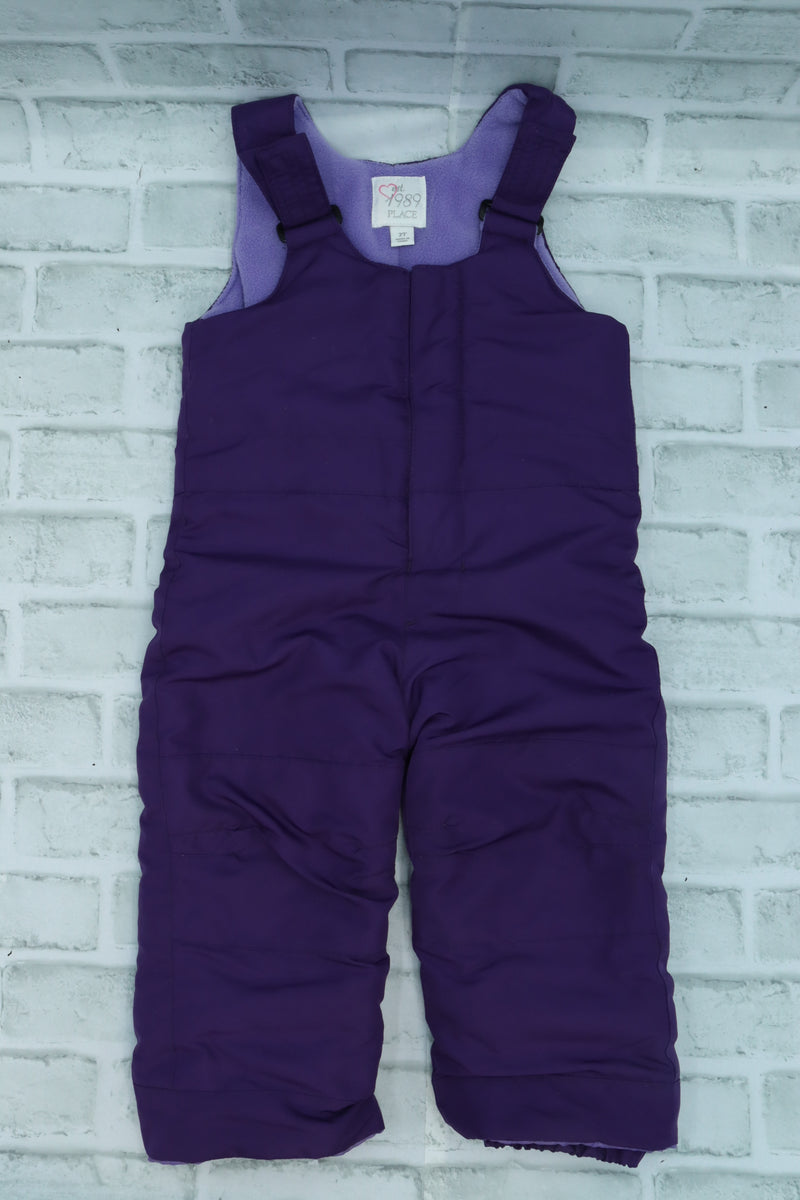 Children's Place Purple Print Snow Pants, Size 10