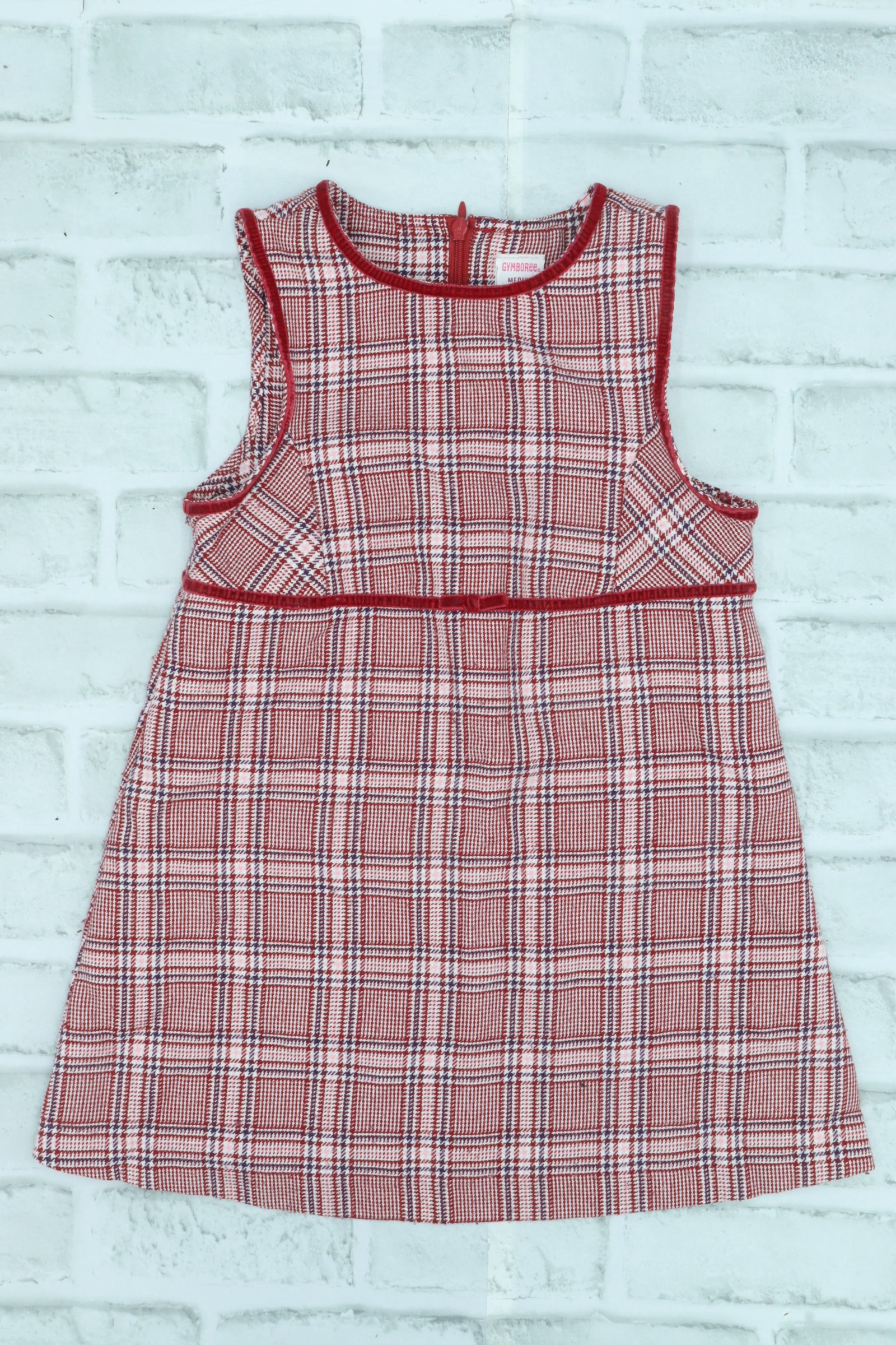 Gymboree Textured Plaid Dress Light Pilling Size 4